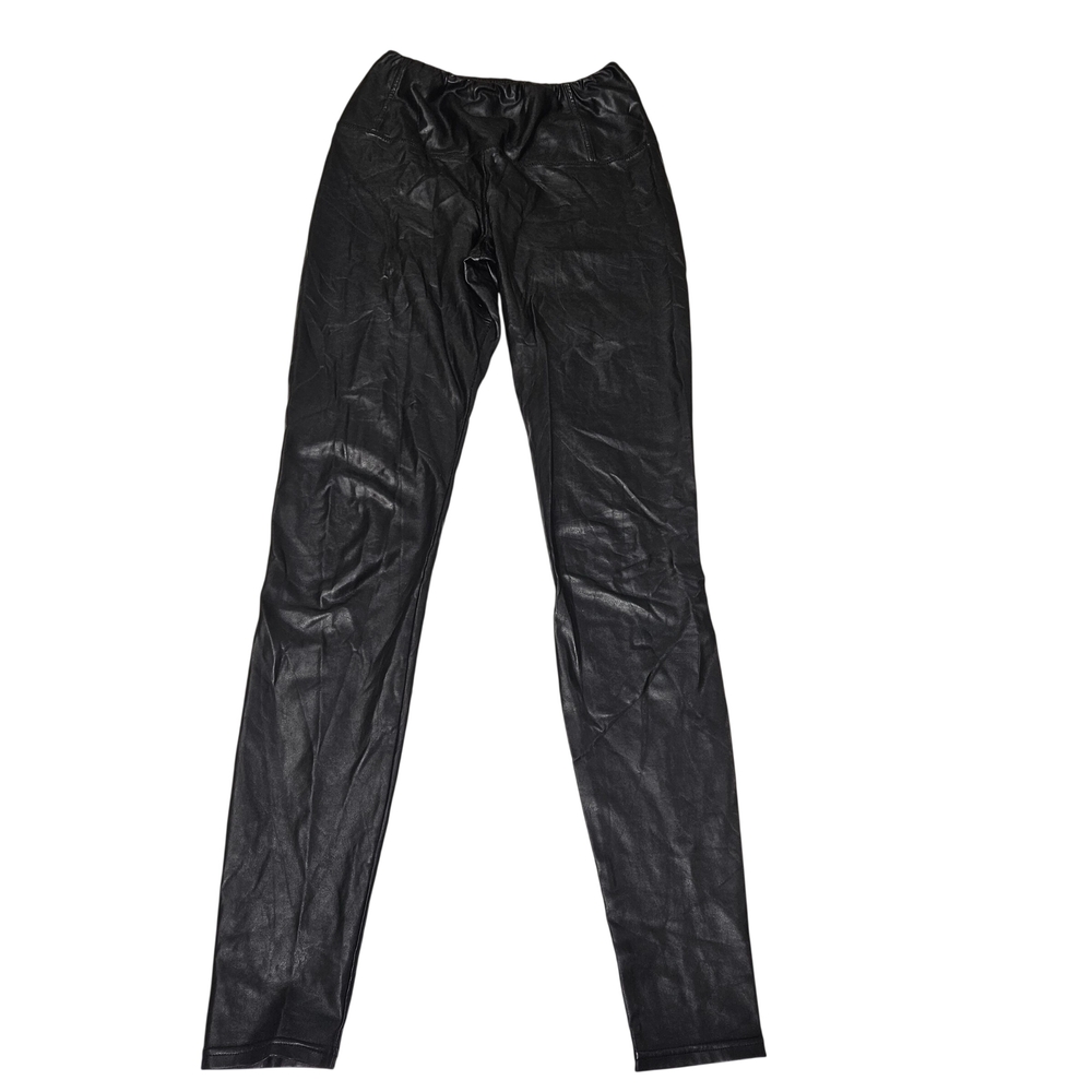 Aritzia‎ Wilfred Free Daria High Waisted Vegan Leather Leggings Size S Black